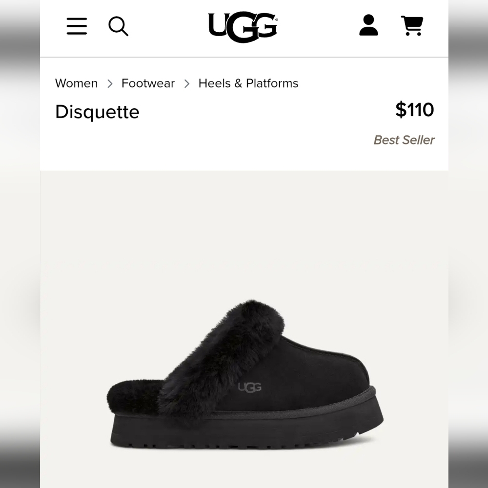 UGG Disquette plataform fur 6.5/7